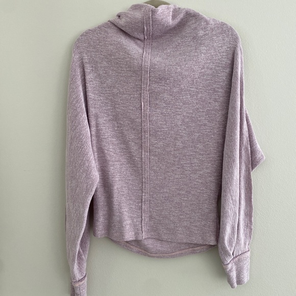 Free people purple cow neck long sleeve purple top womens size small - Picture 8 of 8